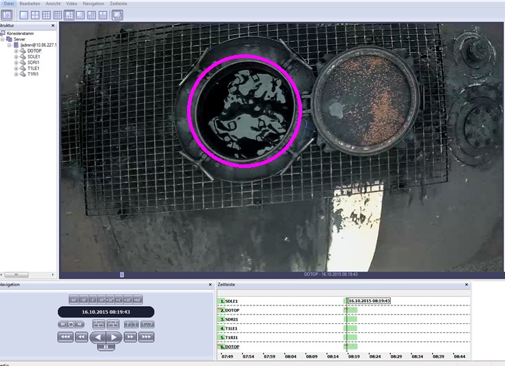 Kesselwagen, offener Dome Detection, open Dome recognition