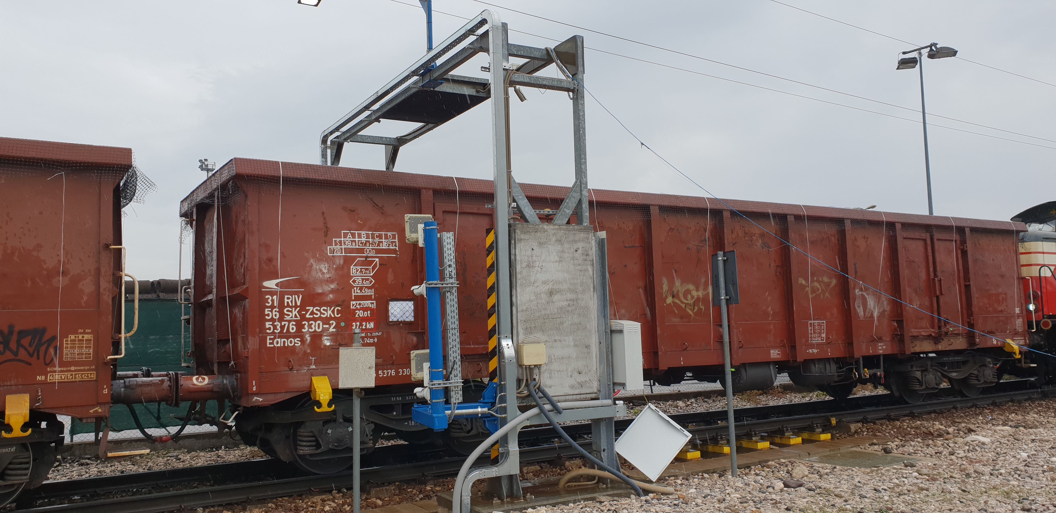UIC Nummernerkennung, Video, Radioaktivitätsmessung an Güterwagons. 